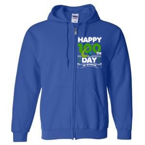 Happy 100Th Day Of School Field Hockey Player Sports Meaningful Gift Full Zip Hoodie