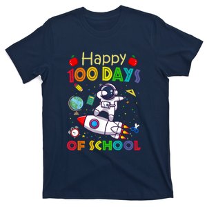 Happy 100 Days Of School Astronaut Outer Space T-Shirt