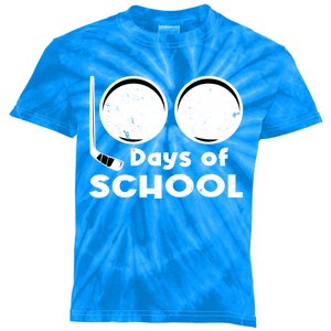 Happy 100 Days Of School Hockey For Teacher And Gift Kids Tie-Dye T-Shirt