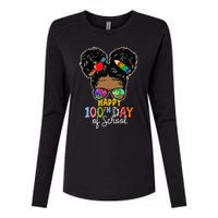 Happy 100th Day Womens Cotton Relaxed Long Sleeve T-Shirt