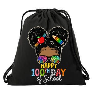 Happy 100th Day Drawstring Bag