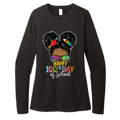 Happy 100th Day Womens CVC Long Sleeve Shirt