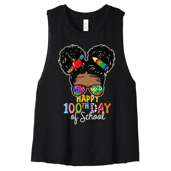 Happy 100th Day Women's Racerback Cropped Tank