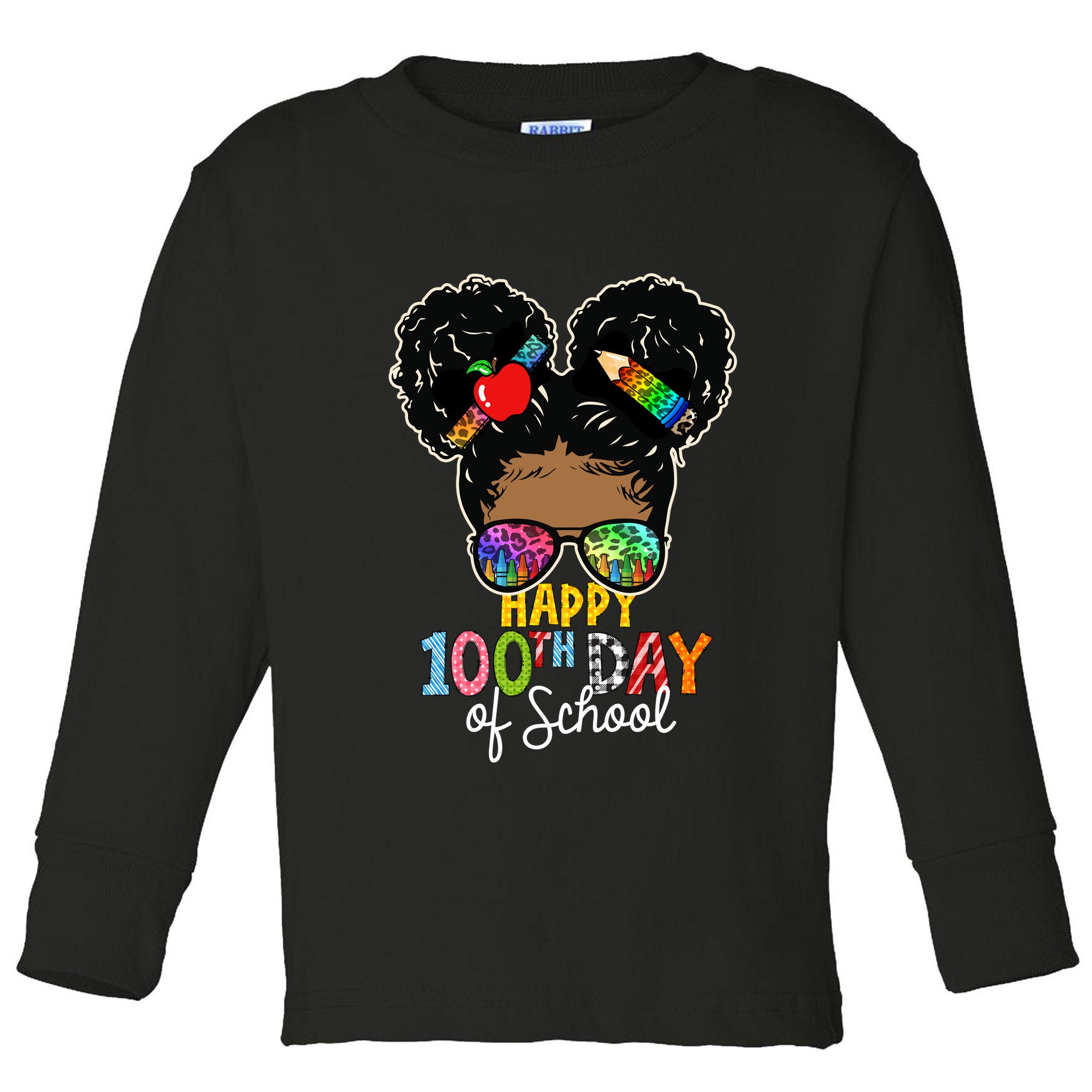 Happy 100th Day Toddler Long Sleeve Shirt