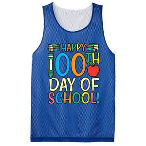 Happy 100th Day Of School 100 Days Smarter Teacher Students Great Gift Mesh Reversible Basketball Jersey Tank