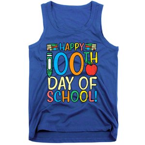 Happy 100th Day Of School 100 Days Smarter Teacher Students Great Gift Tank Top