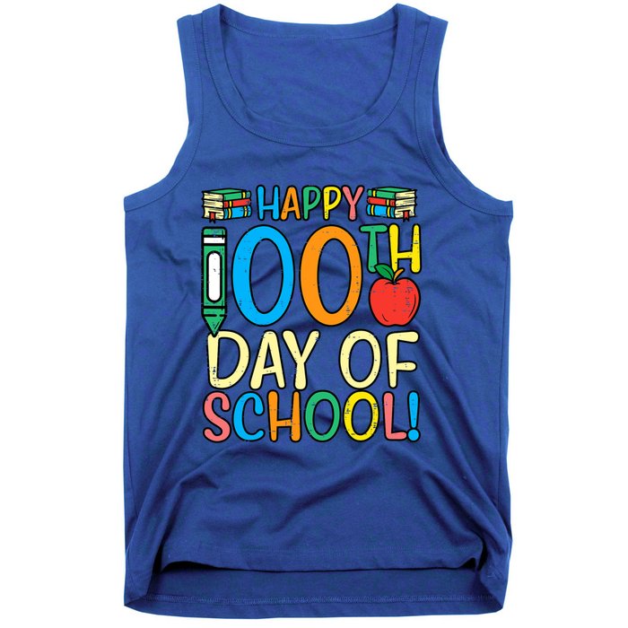 Happy 100th Day Of School 100 Days Smarter Teacher Students Great Gift Tank Top