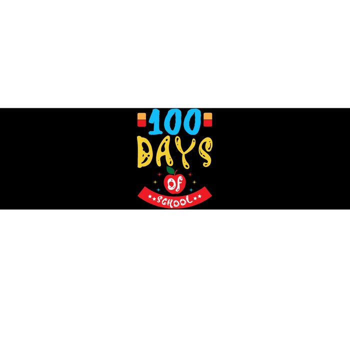 Happy 100th Day Of School For Teacher Or Child Bumper Sticker