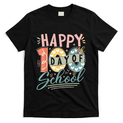 Happy 100th Day Of School 100 Days Of School Teacher Student T-Shirt