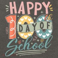 Happy 100th Day Of School 100 Days Of School Teacher Student Cotton Canvas Backpack