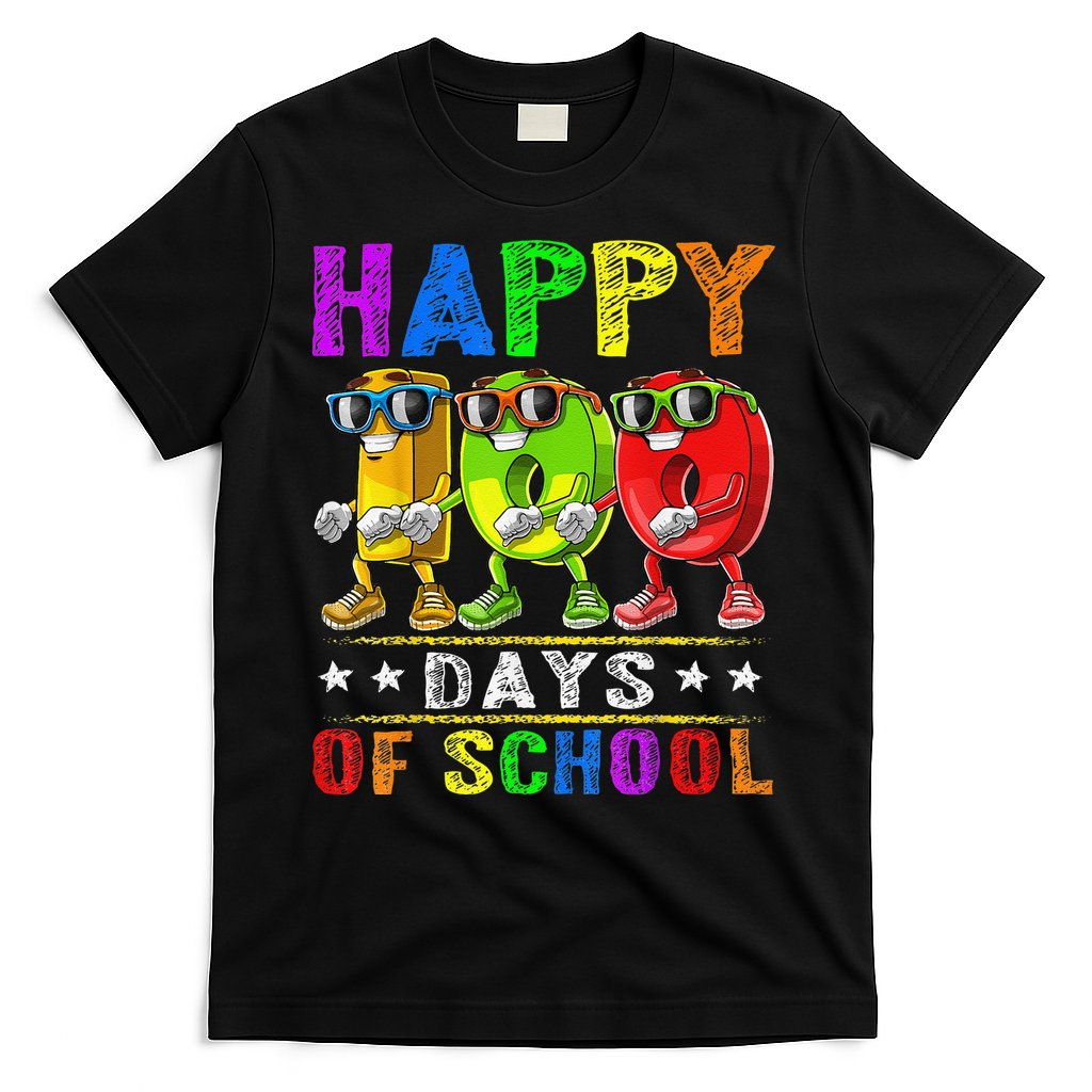 Happy 100 Days of School Flossing 100th Day School T-Shirt