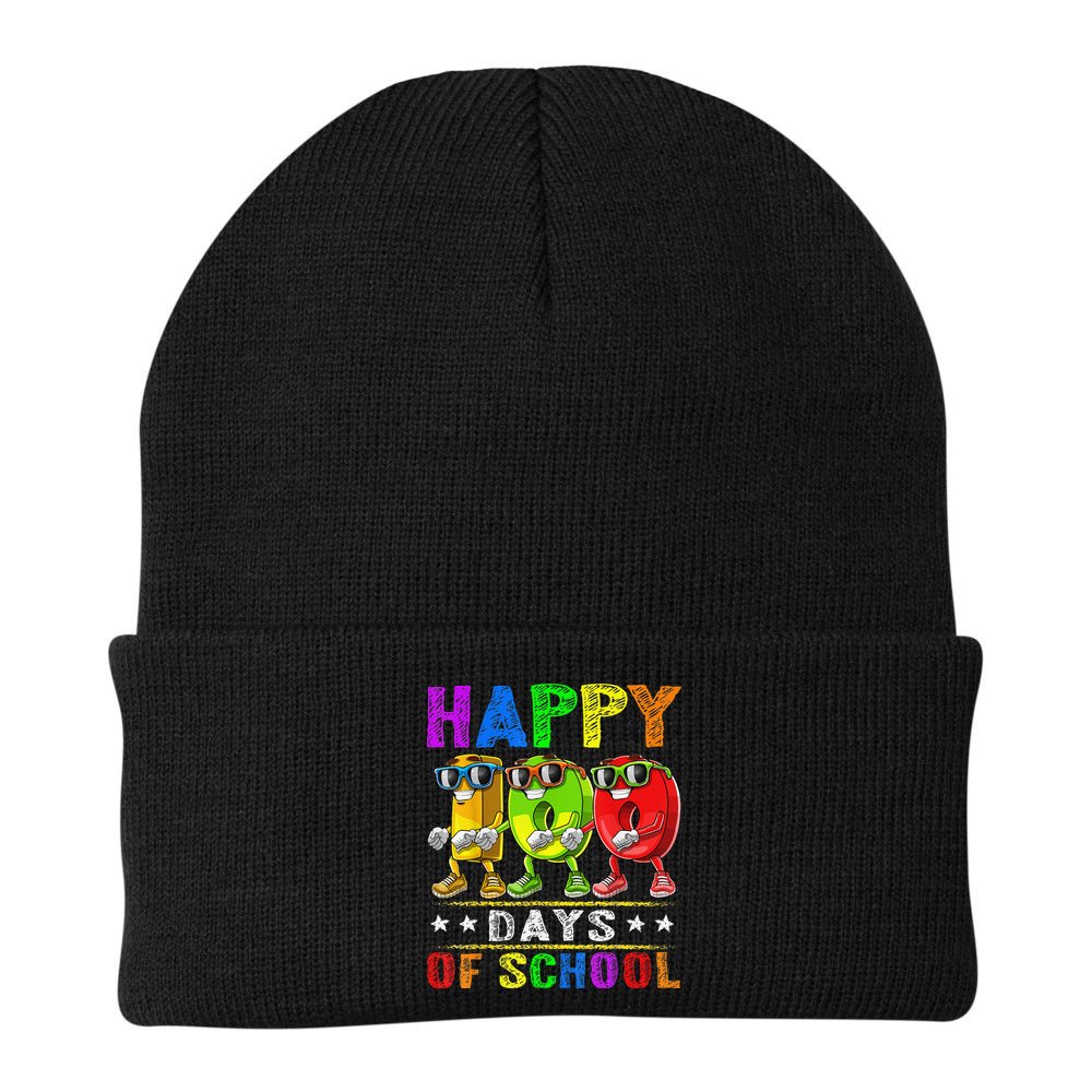 Happy 100 Days of School Flossing 100th Day School Beanie