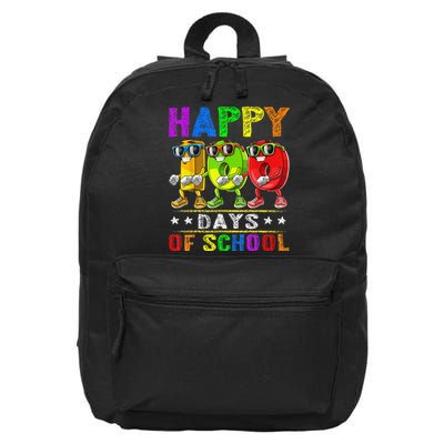 Happy 100 Days of School Flossing 100th Day School 16 in Basic Backpack