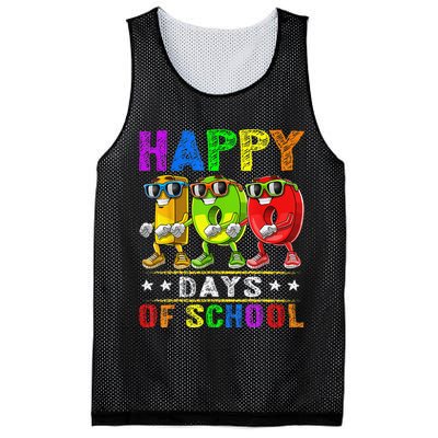 Happy 100 Days of School Flossing 100th Day School Mesh Reversible Basketball Jersey Tank