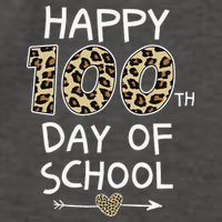 Happy 100th Day Of School Leopard Cute For Teacher Student Vector Backpack