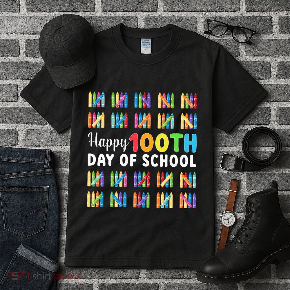 Happy 100th Day Of School Gift 100 Days Of School Tall T-Shirt