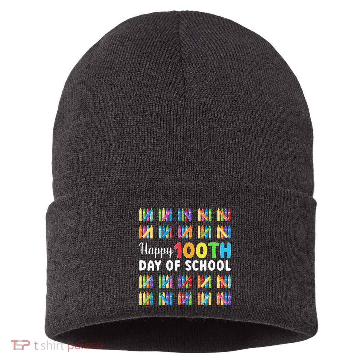 Happy 100th Day Of School Gift 100 Days Of School Sustainable Knit Beanie