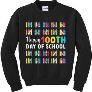 Happy 100th Day Of School Gift 100 Days Of School Kids Sweatshirt