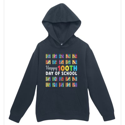 Happy 100th Day Of School Gift 100 Days Of School Urban Pullover Hoodie