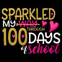 Happy 100th Day Sparkled My Way Through 100 Days Of School Backpack