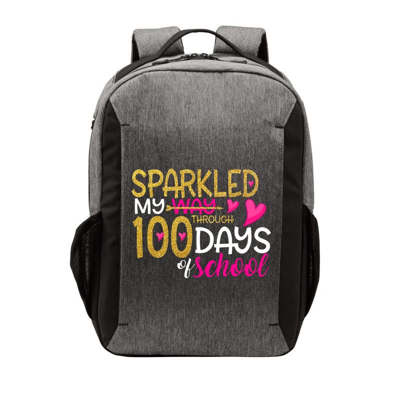 Happy 100th Day Sparkled My Way Through 100 Days Of School Vector Backpack
