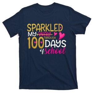 Happy 100th Day Sparkled My Way Through 100 Days Of School T-Shirt