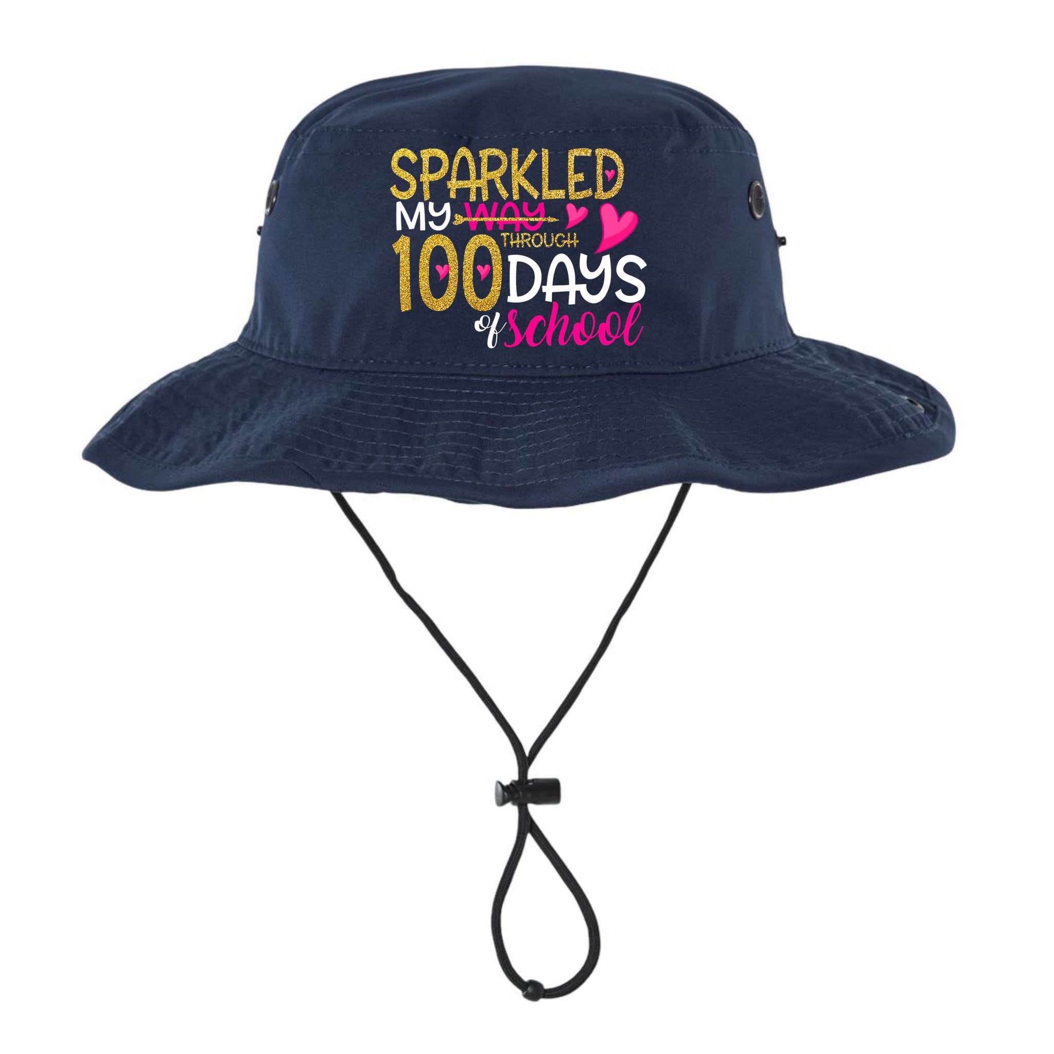 Happy 100th Day Sparkled My Way Through 100 Days Of School Bucket Hat