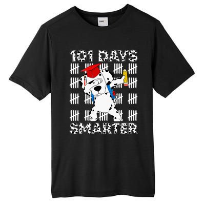 Happy 101 Days School Cute Dog 100 Days Smarter Teacher Tall Fusion ChromaSoft Performance T-Shirt