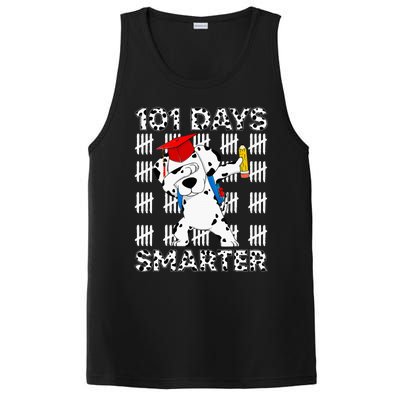 Happy 101 Days School Cute Dog 100 Days Smarter Teacher PosiCharge Competitor Tank