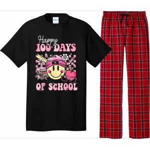 Happy 100 Days Of School Teacher Retro Groovy 100th Day Pajama Set