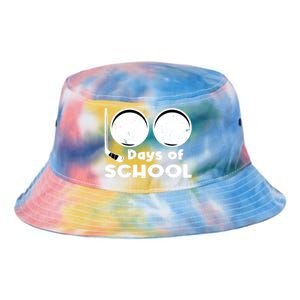 Happy 100 Days Of School Hockey For Teacher And Gift Tie Dye Newport Bucket Hat