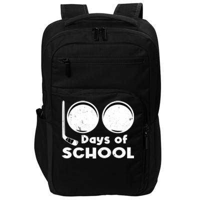 Happy 100 Days Of School Hockey For Teacher And Gift Impact Tech Backpack