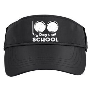 Happy 100 Days Of School Hockey For Teacher And Gift Adult Drive Performance Visor