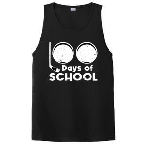 Happy 100 Days Of School Hockey For Teacher And Gift PosiCharge Competitor Tank