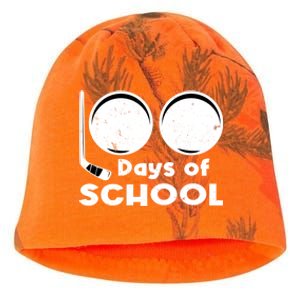 Happy 100 Days Of School Hockey For Teacher And Gift Kati - Camo Knit Beanie