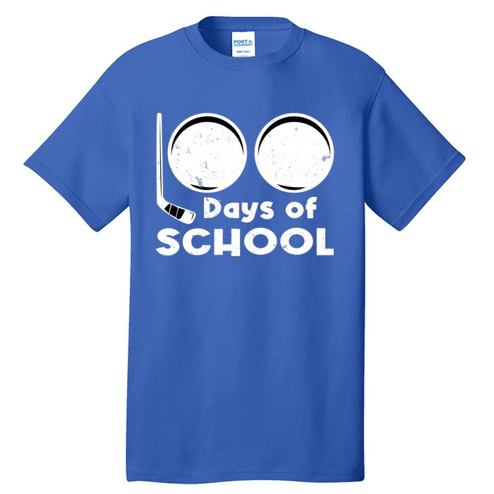 Happy 100 Days Of School Hockey For Teacher And Gift Tall T-Shirt