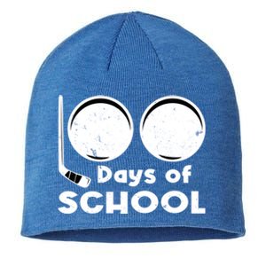 Happy 100 Days Of School Hockey For Teacher And Gift Sustainable Beanie