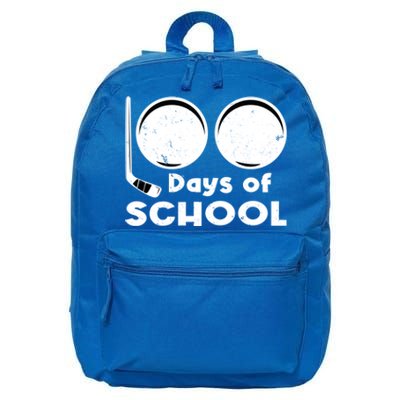 Happy 100 Days Of School Hockey For Teacher And Gift 16 in Basic Backpack