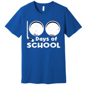 Happy 100 Days Of School Hockey For Teacher And Gift Premium T-Shirt