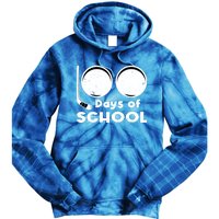 Happy 100 Days Of School Hockey For Teacher And Gift Tie Dye Hoodie