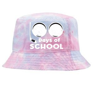 Happy 100 Days Of School Hockey For Teacher And Gift Tie-Dyed Bucket Hat