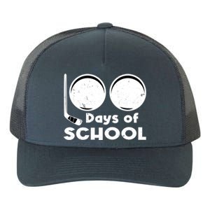 Happy 100 Days Of School Hockey For Teacher And Gift Yupoong Adult 5-Panel Trucker Hat