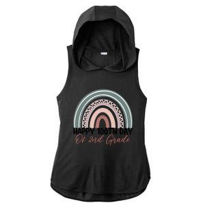 Happy 100 Days Of School 100Th Day Of Second Grade Rainbow Gift Ladies PosiCharge Tri-Blend Wicking Draft Hoodie Tank