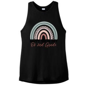 Happy 100 Days Of School 100Th Day Of Second Grade Rainbow Gift Ladies PosiCharge Tri-Blend Wicking Tank