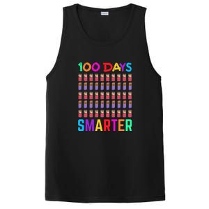 Happy 100th Day Of School 100 Days Smarter Teacher Student PosiCharge Competitor Tank