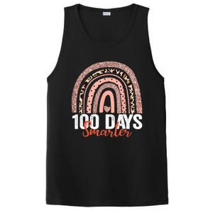 Happy 100th Day Of School Rainbow Leopard 100 Days Smarter Gift PosiCharge Competitor Tank