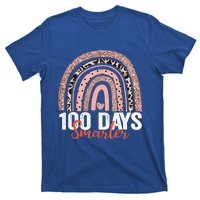 Happy 100th Day Of School Rainbow Leopard 100 Days Smarter Gift T-Shirt