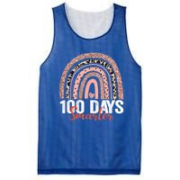 Happy 100th Day Of School Rainbow Leopard 100 Days Smarter Gift Mesh Reversible Basketball Jersey Tank