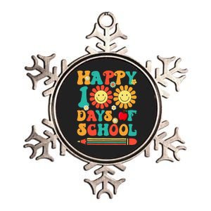 Happy 100th Day Of School Teacher Student 100 Days Metallic Star Ornament