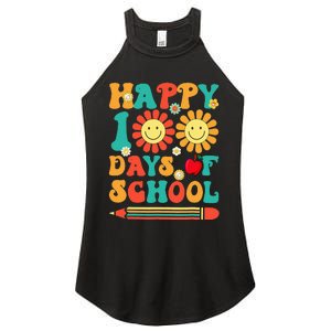 Happy 100th Day Of School Teacher Student 100 Days Women's Perfect Tri Rocker Tank